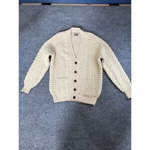 Vintage Patrick Maguire Wool Cable Knit Cardigan - Made in Ireland